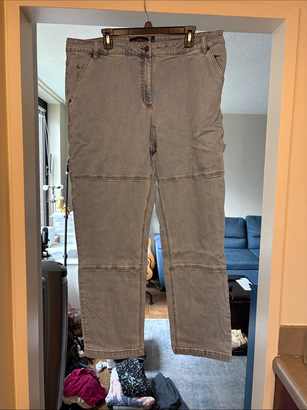 Wildfang Light Blue Cargo Jeans - XL